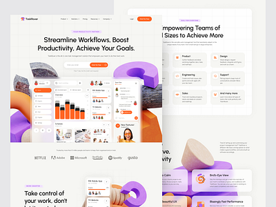 Task Management Platform 2025 ai b2b card dashboard landing page management planning website product design project management landing page project management tools saas saas landing page saas website schedule website task management team work website web design web3 website