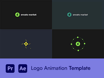 Logo Animation Template for After Effects and Premiere Pro. animation logo logo animation motion graphics