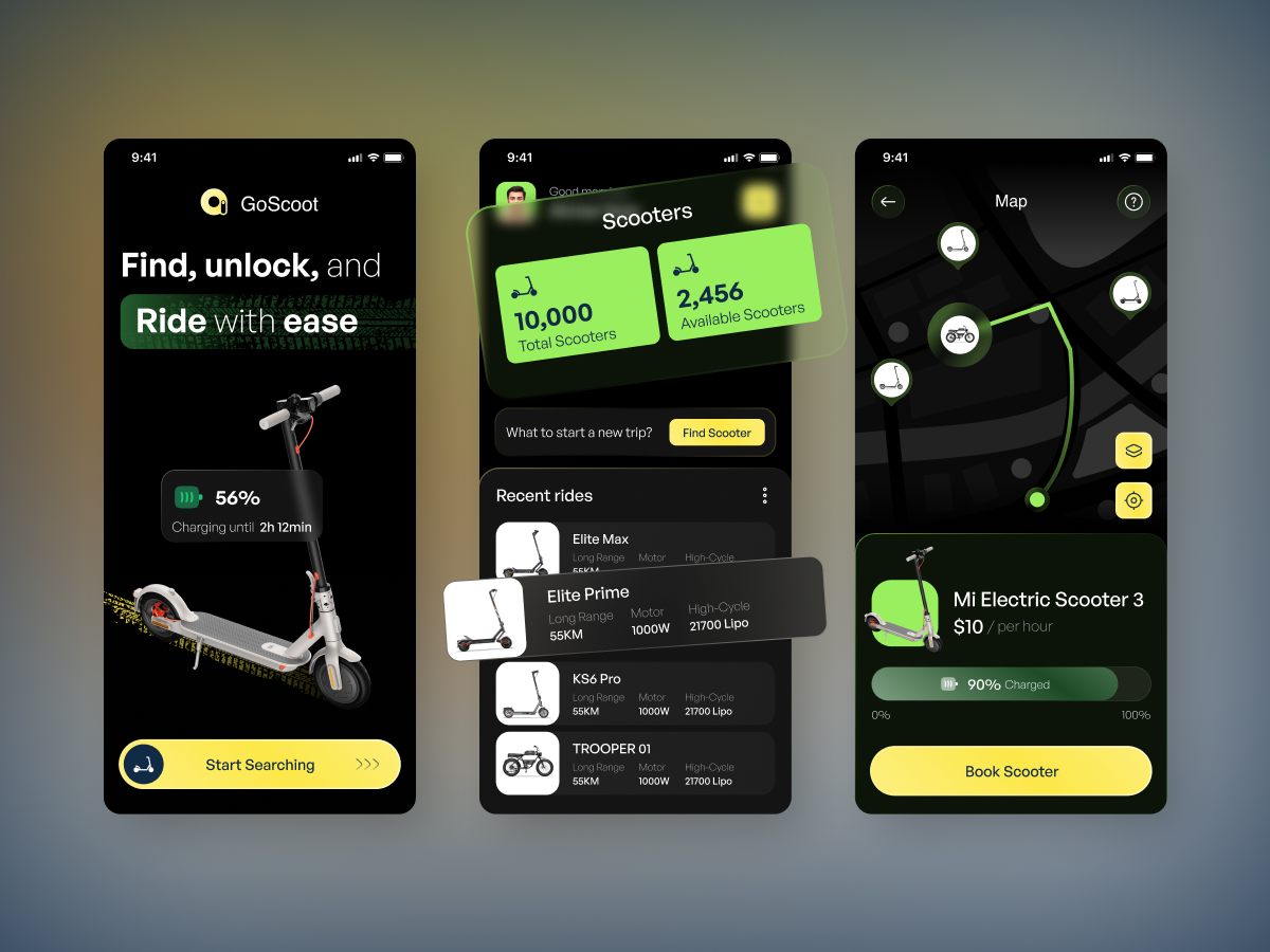 Example of Unique Mobile App UI UX Design