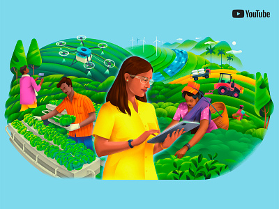 National Farmer’s Day - YouTube art design farming future illustration india sajid youtube