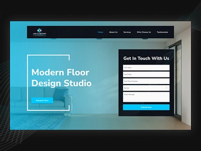 LB Custom Floors LLC – Modern Flooring Website SEM UI Design craftsmanship creative layout elegant design flooring home improvement interior design modern aesthetics navigation design professional website sem design seo optimized design ui design user experience ux design web design website design