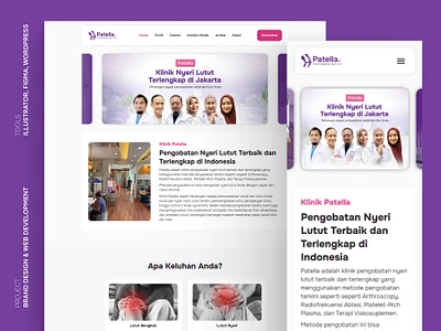 Patella Clinic Website branding clinic company profile figma graphic design health care ui website design wordpress