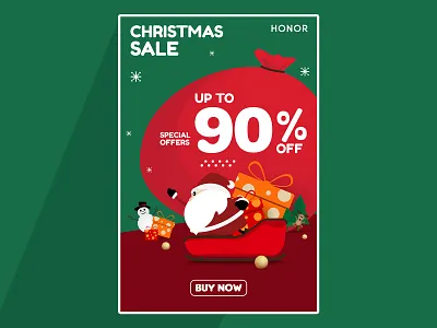 Christmas Sale Post 🎄✨🎅🎁 banner christmas illustration post santa social