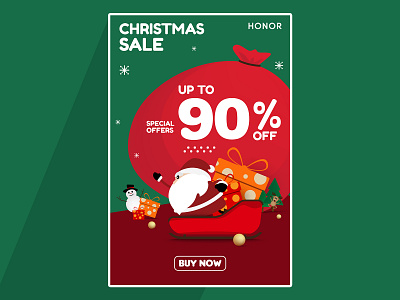 Christmas Sale Post 🎄✨🎅🎁 banner christmas illustration post santa social