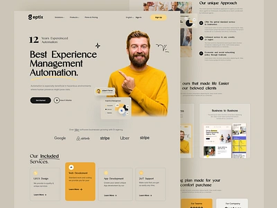 Agency Landing Page Design agency app automation clean design company profile digital agency landing page landing page design marketing minimal modern portfolio ui ux website