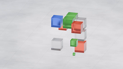 Magical Cubes 3d animation colorful design google illustration microsoft ui