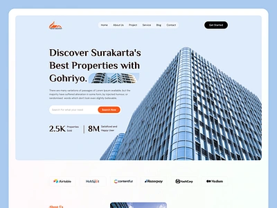 Home Emporium - Real Estate Landing page apartement app architecture branding design estate graphic design landing page logo properties real real estate realty typography ui ux web design website