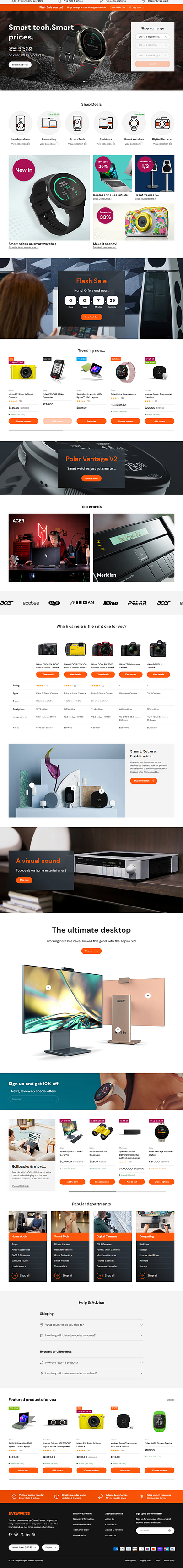 Enterprise theme customization dropshipping store landing page pagefly productpage shopify