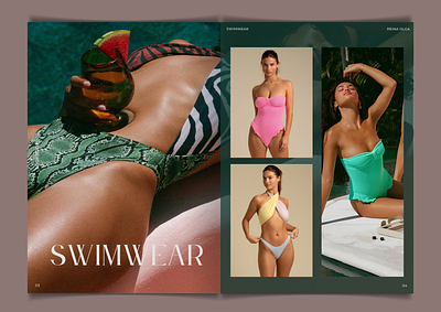 Lookbook branding graphic design lookbook swimwear swimwear lookbook