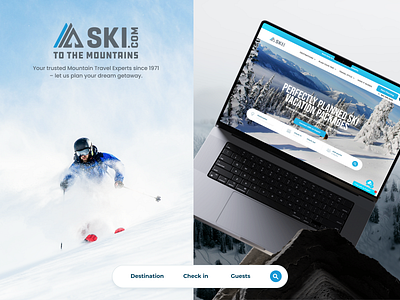 Ski.com - Website Design & SEO Improvement hotel resort ski subpage travel vacation