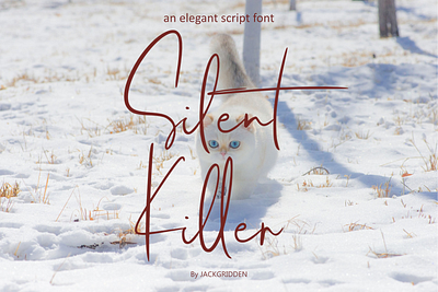 Silent Killer - Handwritten Font brand branding design fashion font graphic design handwritten illustration killer logotype script silent stylish typeface wedding