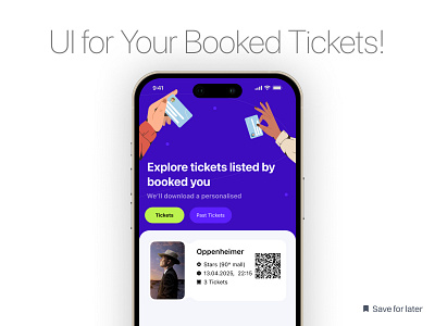 My Ticket Screen app design design mobile app ui uiux