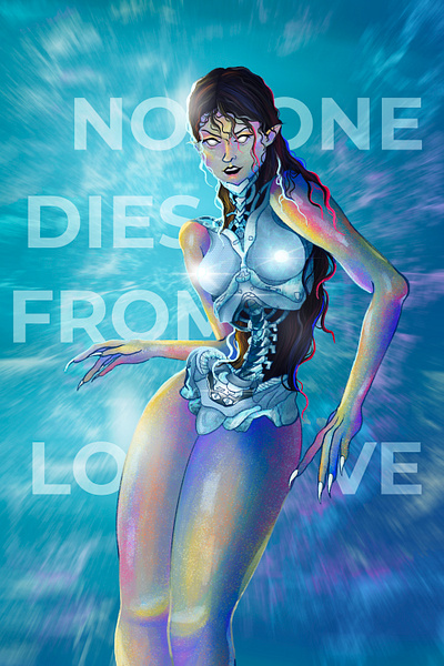 No one dies from love 2d art digitalart girl illustration procreate robot tove lo visualization