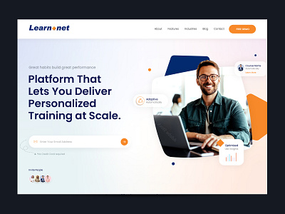Learn.net Website Design figma graphicsdesign home page design homepagedesign layout design learn.net sudiptaexpert ui ux