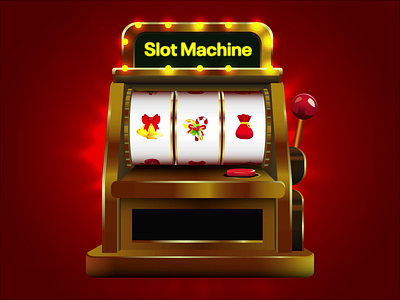 Christmas Slot Machine - Festive Casino Illustration animation casino casino illustration coins gambling game art game interface graphic design igaming illustration merry christmas money motion graphics online casino slot machine ui ux web3