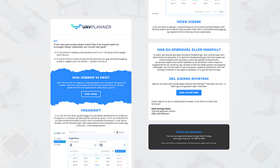 UAV Planner Email Template Design for HubSpot design email email design email template html email newsletter newsletter template responsive email template