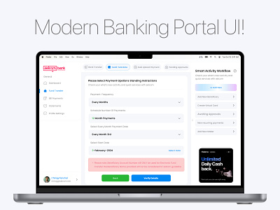 Smooth Fund Transfer Portal UI! banking banking flow dashboard design finance fintech product design uiux