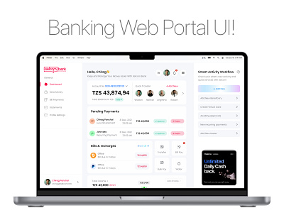 Banking Dashboard bank banking banking dashboard finance fintech ui web web app