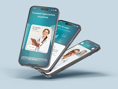 HealthEase - Healthcare app graphic design healthcare management medicines mobile nutrition ui user interface ux