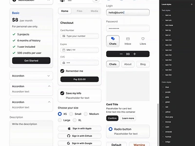 Sculpting the new UI theme in Figma 🧑‍🎨 branding buttons components design design system figma figma ui kit forms ui kit inputs interface ui ui components ui kit ux web design