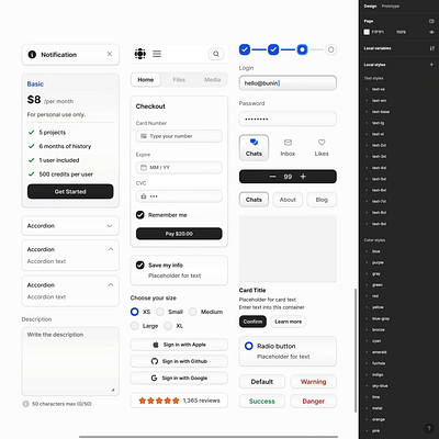 Sculpting the new UI theme in Figma 🧑‍🎨 branding buttons components design design system figma figma ui kit forms ui kit inputs interface ui ui components ui kit ux web design