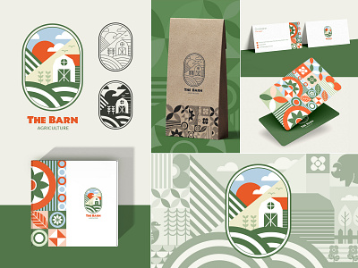 The Barn (II) barn branding farm graphic design icon identity illustration logo visual