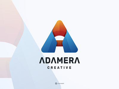 ADAMERA Creative Logo Design a icon abstract ads agency branding colorful company company logo design gradient graphic design icon design illustration letter letter a logo logo design tech technology web