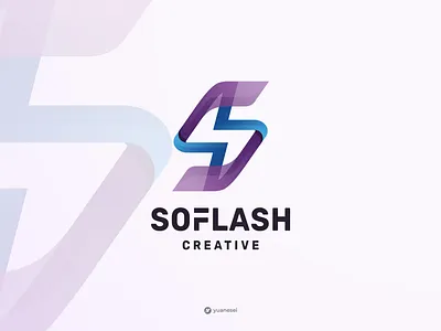 SOFLASH Creative Logo Design bolt bolt logo colorful creative logo design electric electricity energy gradient icon initial s letter s lightning logo power symbol thunder volt logo voltage voltus