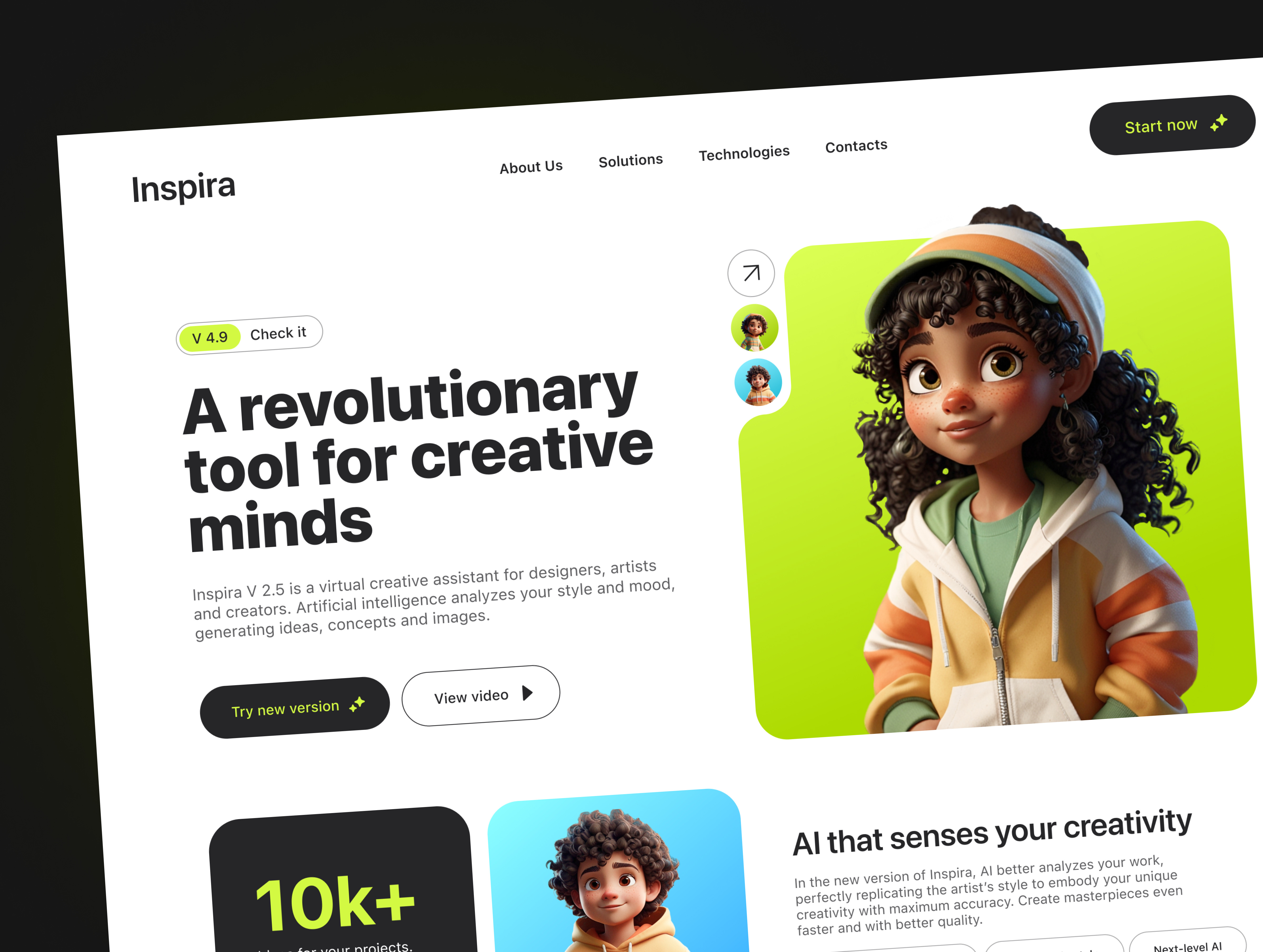 Example of Landing Page Development 