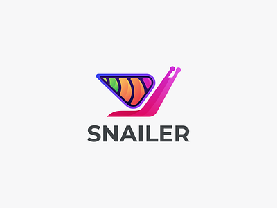 SNAILER branding design graphic design icon logo snail snail coloring snail design graphic snail icon snail logo