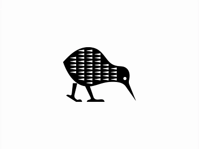 Kiwi Bird Logo animal bird branding design eco emblem geometric icon identity illustration kiwi logo mark minimalist nature new zeeland outdoors symbol vector wildlife