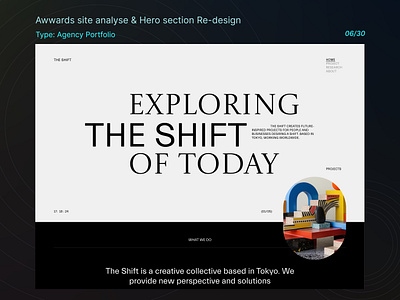 Hero Section Re-design agency awwwards branding dailyux design figma hero section landing inspiration landing page minimal portfolio re design trends 2025 typography ui uiux ux uxlife website