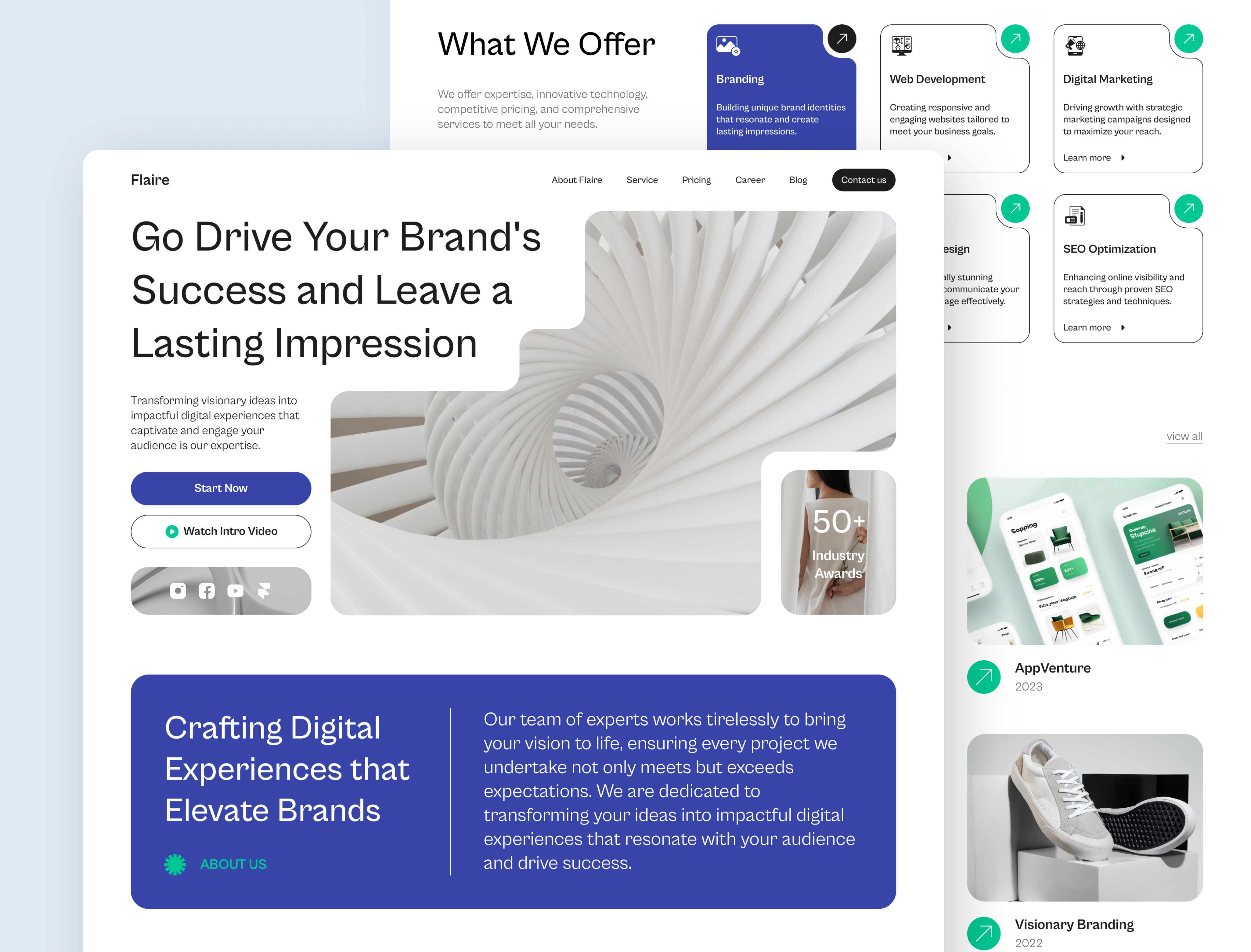 Example of Landing Page Design
