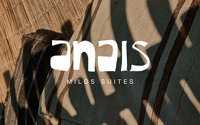 Anais Milos Suites - Type Design brandidentity branding design graphic design logo logotype typography