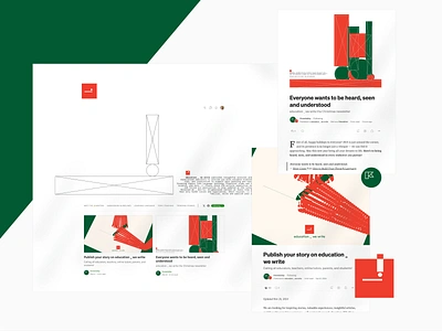 "education _ we write" Design System elements design system