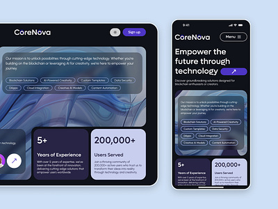 CoreNova Landing Page | AI Technologies Platform ai bento bento grid blockchainui daily ui darkmodedesign designinspiration interactiondesign landing page minimaldesign modernui responsivedesign ui trends web design web sitr webandmobile