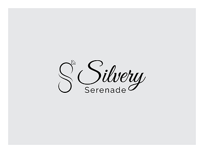 Silvery Serenade logo Concept 3 brand identity creative logo design diamond logo elegant branding jewelry brand jewelry inspiration jewelry logo logo design luxury logo modern design silvery charm