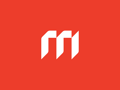 M abstract bold brand identity graphic design icon identity lettermark logo m logo mark