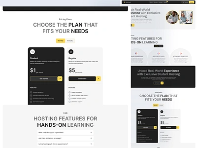 Hosting Plans Page Design aws cloudhosting contact page design dipu paul domain domainhosting hostingpackages hostingplans hostingservice hostingsolutions inner page securehosting service page sharedhosting studenthosting uiux webdesign webhosting websitehosting