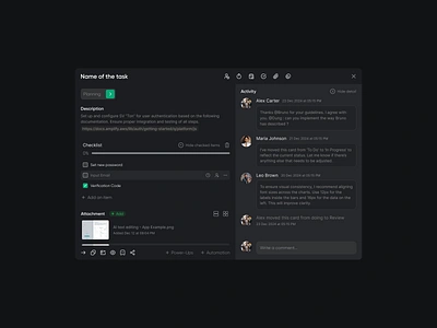 Task Management book appointments calendly chat chat bubble creative dark mode design modal dialog pop up project management saas software design startup task list task manager teamwork valeria savina producat designer website workflow