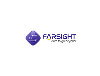 Farsighted- Dare to go beyond graphic design logo logos vector