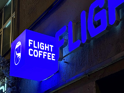 Brand identity for a coffee shop with an airport atmosphere 3d branding graphic design logo