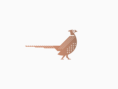 Pheasant bird branding design details elegant feather geometry graphic design hunting icon illustration logo mark minimalist modern pattern ui wing