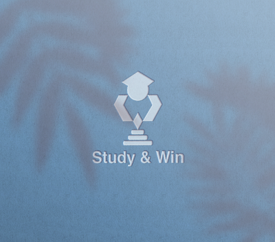 Study & Win Logo brand brand identetity education logo educational logo graphic design illustrator logo s logo w logo