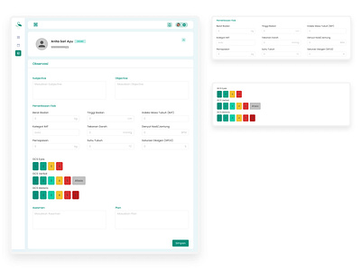 Patient Observation (SOAP) in Electronic Medical Record Rawat.ID cleandesign cleanui electronicmedicalrecord emr health information system healthcare his hospital management system medical record rawatid ui uidesign