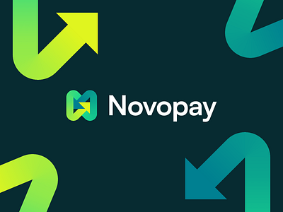 (For Sale) Novopay Logo Concept arrow brand identity branding finance fintech forsale lettern logo money n pay transaction