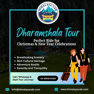 Dharamshala Dalhousie Tour Graphic branding graphic design ui