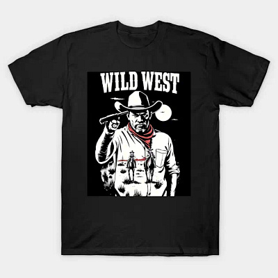 wild west t-shirt font sans serif tshirt vector