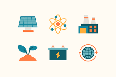 Environmental Energy Illustration 🌍⚡🌱 gas