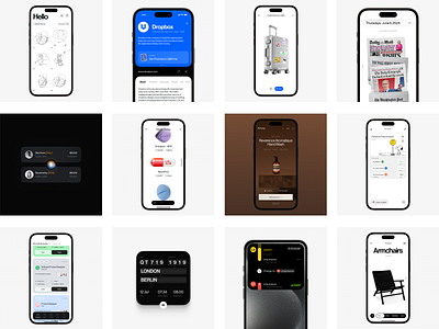 2024 in review / interaction app button figma interaction ios iphone layout micro interaction mockup recap scroll stickers tabs ui